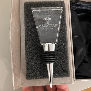 Glass Macallan Rare Cask bottle stopper collectable item in box NEW